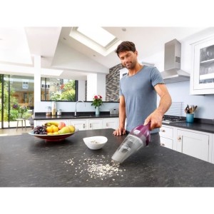 Akku-Handstaubsauger – BLACK & DECKER – NVC115W-QW – 8 AW – 3,6 V 1,5 Ah – Bordeaux