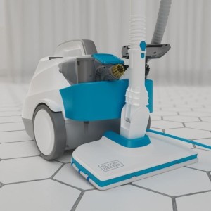 BLACK+DECKER – BHSMP2314-QS – Multifunktions-Schlitten-Dampfreiniger 2300 W – Tank: 1,2 l – Kabel: 8 m – 14 Zubehörte