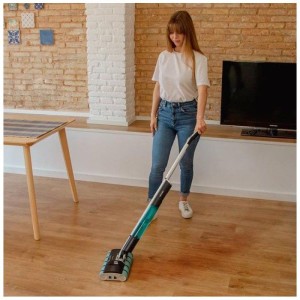 Aspirateur Balai Laveur - CECOTEC FreeGoWash TwiceSpray - 60 W - 40 min - 450 ml - Gris