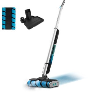 Aspirateur Balai Laveur - CECOTEC FreeGoWash TwiceSpray - 60 W - 40 min - 450 ml - Gris