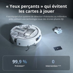 DJI ROMO P – Saug- und Wischroboter mit Ladestation – Transparentes Design – 25.000 Pa Saugkraft – Millimetergenaue Ortu