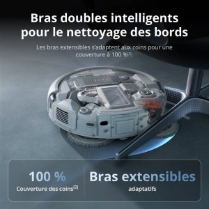 DJI ROMO P – Saug- und Wischroboter mit Ladestation – Transparentes Design – 25.000 Pa Saugkraft – Millimetergenaue Ortu