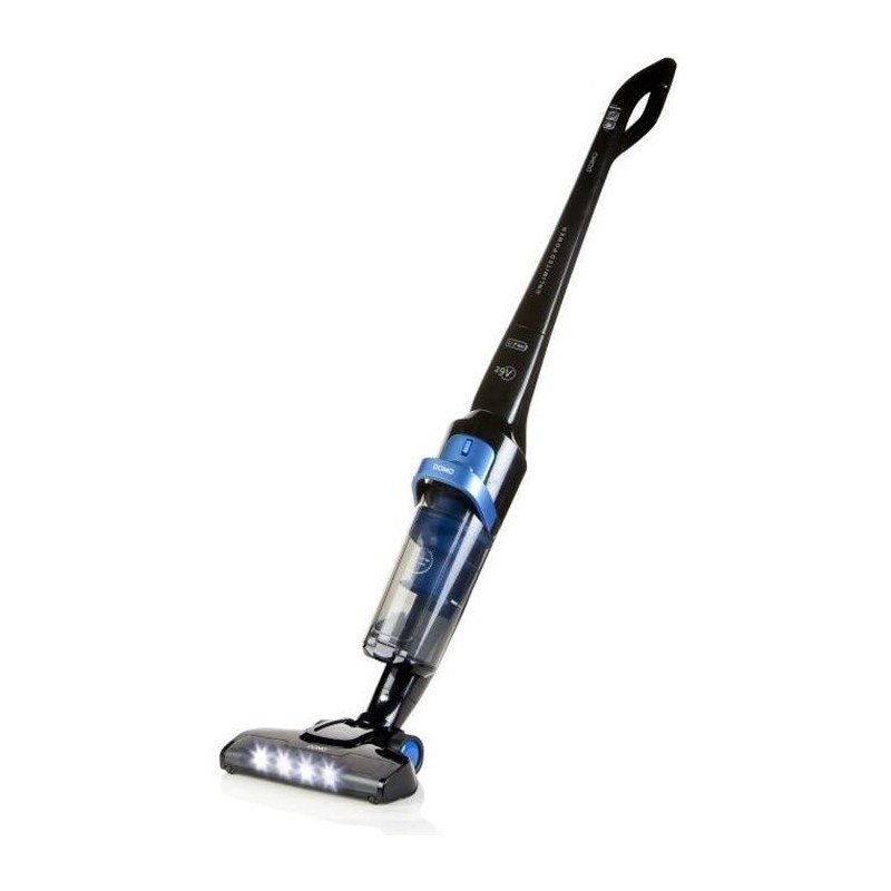 DOMO Cordless vacuum cleaner DO221SV - Cyclonic system - Li-Ion battery 29 V - Autonomy 50 min - Black