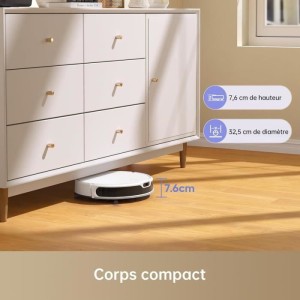 DREAME Mova M1 - 2 in 1 Robot Vacuum Cleaner - 4500Pa - Intelligent Navigation by SoF LiDAR - Multi-surface brush
