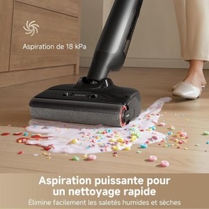 MOVA M10 – Nass- und Trockensauger – Flexibel und 90° schwenkbar – Bürstenwäsche 75°C – Saugleistung 18 kPa