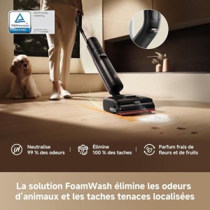 Kabelloser Wischstaubsauger - DREAME - H15 Pro FoamWash - 23000 Pa - 60 min - 780 ml - Schwarz