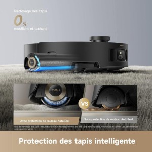 DREAME Aqua 10 Ultra Roller Complete - Robot Aspirateur Laveur - Nettoyage Automatique du Rouleau - 30 000 Pa -Évitement d'obst