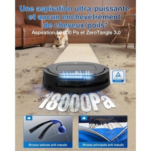 ECOVACS T80 OMNI – Saug- und Wischroboter – 18.000 Pa – Sofortige automatische Reinigung – OZMO-Walze – ZeroTangle 3.0