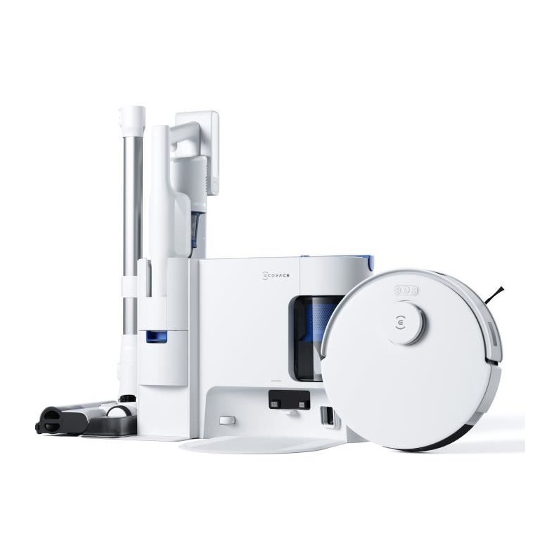 ECOVACS DEEBOT N20 COMBO - Robot Vacuum Cleaner + Broom with Station - Double automatic emptying - Power 10 kPa