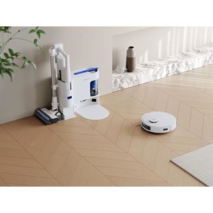 ECOVACS DEEBOT N20 COMBO – Roboterstaubsauger + Besen mit Station – Doppelte automatische Entleerung – Leistung 10 kPa