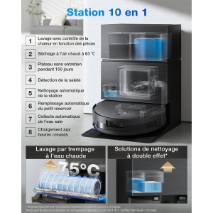ECOVACS X11 PRO OMNI – Saug- und Wischroboter mit Blast-Funktion – 19500 Pa – Ultraschneller PowerBoost – OZMO Roller 2.