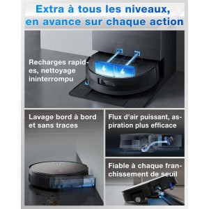 ECOVACS X11 PRO OMNI – Saug- und Wischroboter mit Blast-Funktion – 19500 Pa – Ultraschneller PowerBoost – OZMO Roller 2.