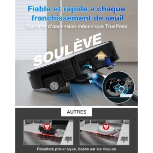 ECOVACS X11 PRO OMNI - Robot Aspirateur Laveur avec Blast - 19500 Pa - PowerBoost Ultra-Rapide - OZMO Roller 2.0 - ZeroTangle 3.