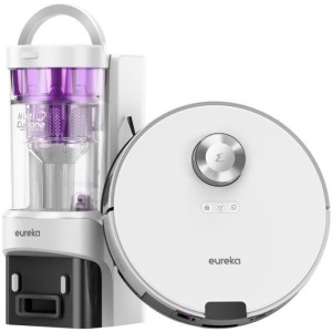 EUREKA E20 Plus - Aspirateur Robot avec Station de Vidange Automatique - 8000 Pa - Anti Enchevetrement - Évitement d'Obstacles
