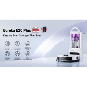 Roboterstaubsauger - EUREKA - E20 Plus - 8000 Pa - 65 dB(A) im Silent-Modus - Weiß