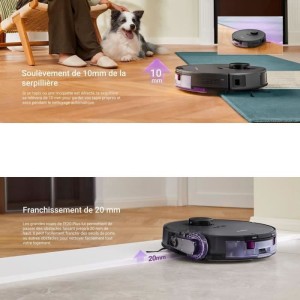 EUREKA E20 Plus - Aspirateur Robot avec Station de Vidange Automatique - 8000 Pa - Anti Enchevetrement - Évitement d'Obstacles