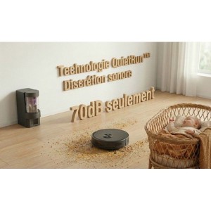EZICLEAN CyberFlow MAX Saug- und Wischroboter – GYROSMART-fähig mit Entleerungsstation – 10.000 Pa – 2 l – 80 Min. –