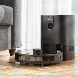 Vernetzter Staubsauger- und Wischroboter mit EZICLEAN I-Bot Z7 Smart-Saugbasis – 240 Min. – 3 kPa – 300 m² – 3 l