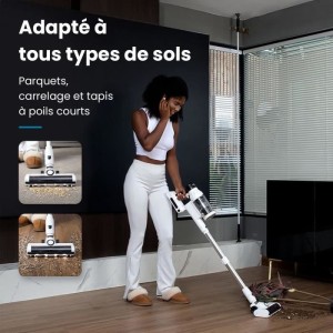 EZICLEAN Cyclomax R22 station - Cordless vacuum cleaner - 52 min - 500 W - 35 kPa - White
