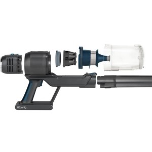 Hkoenig Powerflex+ UPX26 - 2 in 1 Wireless 220W Besenstaubsauger - faltbar - autonom bis zu 40 min - Licht - 3 Powers