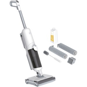 HOOVER HW500 - Aspirateur Balai Laveur sans Fil Eau et Poussiere - Double Rouleau - Moteur Haute Performance 230W