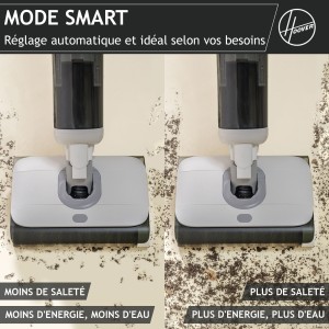 HOOVER HW500 – Akku-Nass- und Trockensauger mit Wischfunktion – Doppelwalzen – Leistungsstarker 230-W-Motor
