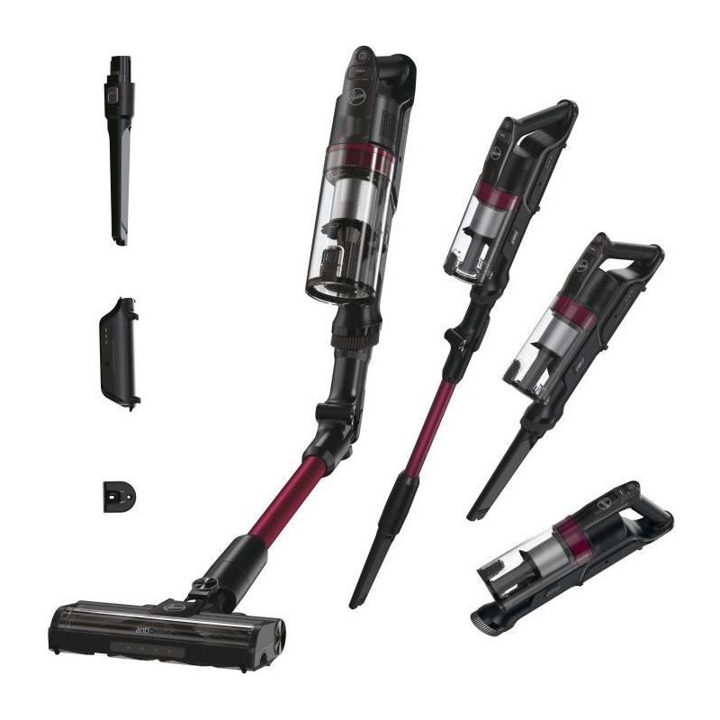 Hoover HF1 Plus Flex - Aspirateur Balai sans Fil avec Tube Flexible HF1P10HX - Léger & Puissant - Turbo Mode - Brosse Anti-Twis
