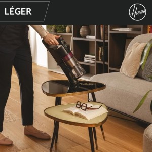Hoover HF1 Plus Flex - Aspirateur Balai sans Fil avec Tube Flexible HF1P10HX - Léger & Puissant - Turbo Mode - Brosse Anti-Twis