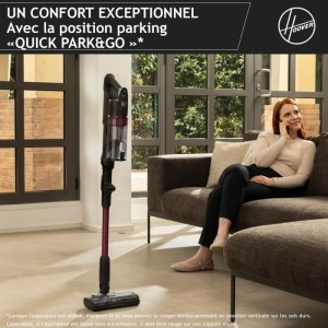 Hoover HF1 Plus Akku-Staubsauger mit flexiblem Rohr HF1P10HX – Leicht & Leistungsstark mit Turbomodus – Anti-Twist-LED-Bürs