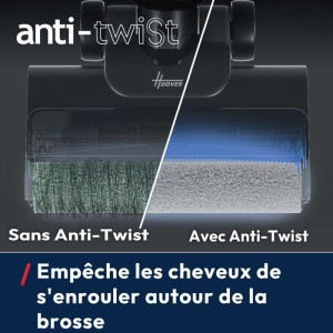 HOOVER HW300 – Bodenstaubsauger – 16.000 Pa – 40 Min. Akkulaufzeit – Anti-Twist-Anti-Tangle-Technologie – Selbstreinig