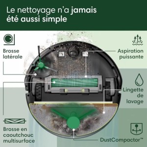 iRobot Roomba 205 DustCompactor - Automatically compacts debris inside the robot up to 60 J - Clearview LiDAR - 7K Pa