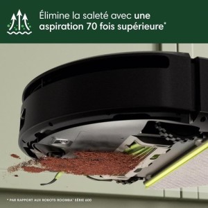 Aspirateur Robot Laveur - IROBOT Roomba 205 Combo Compactor - 3h - 7000 Pa - 1820 ml - Noir