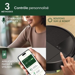Aspirateur Robot Laveur - IROBOT Roomba 205 Combo Compactor - 3h - 7000 Pa - 1820 ml - Noir