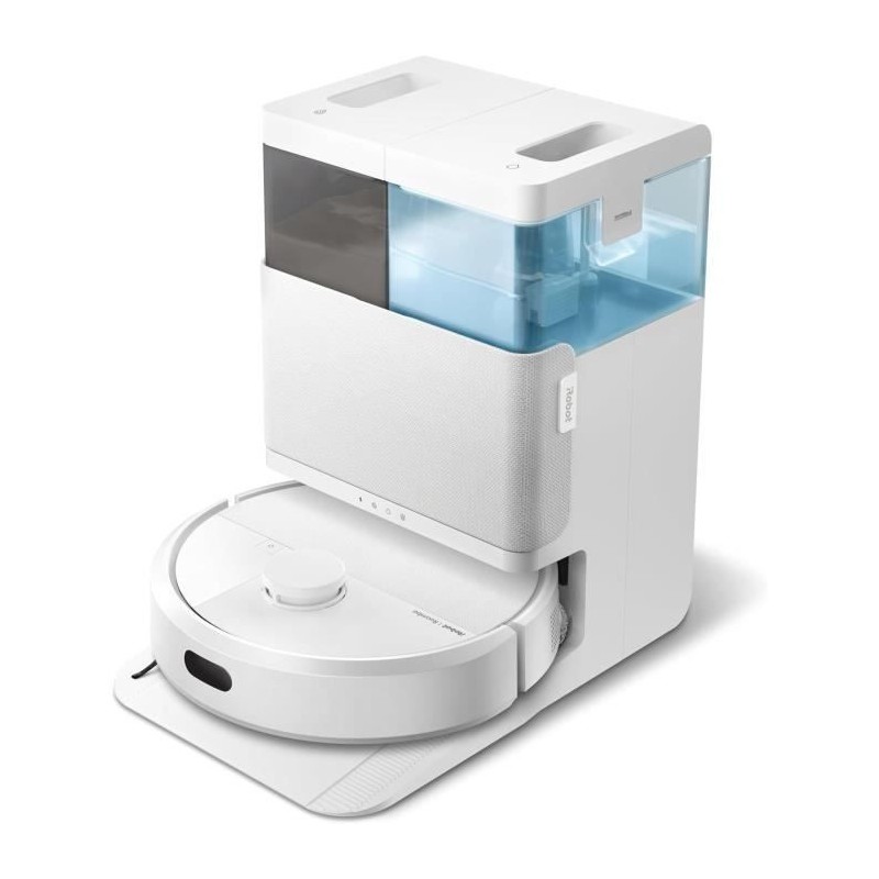 iRobot Roomba Plus 405 Combo Robot + AutoWash - Base Multifonction - Lavage et séchage des lingettes - LiDAR Clearview