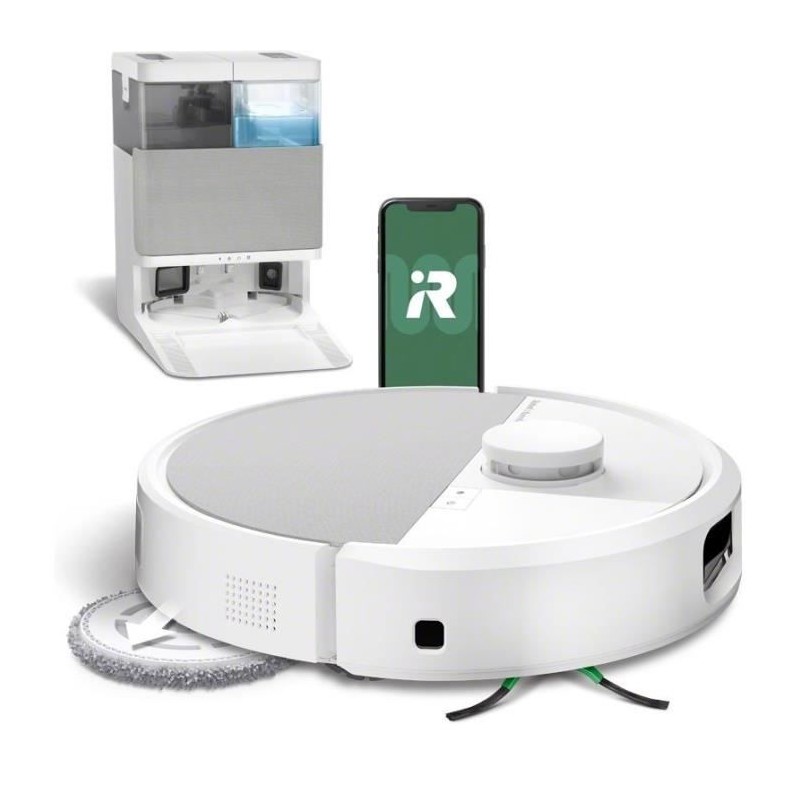 iRobot Roomba Plus 505 Combo + AutoWash - Multifunction Base - Wash and dry with warm air of the wipes - PrecisionVision IA
