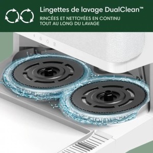 iRobot Roomba Plus 505 Combo + AutoWash – Multifunktionsbasis – Waschen und Trocknen der Tücher mit warmer Luft – Precisi