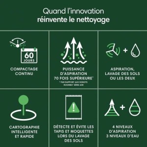 iRobot Roomba 205 DustCompactor Combo – Verdichtet Schmutz im Roboter automatisch auf bis zu 60 J – Clearview LiDAR