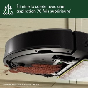 Roboterstaubsauger - IROBOT - Roomba 105 Combo - 2 Std. - 7000 Pa - 400 ml - Schwarz