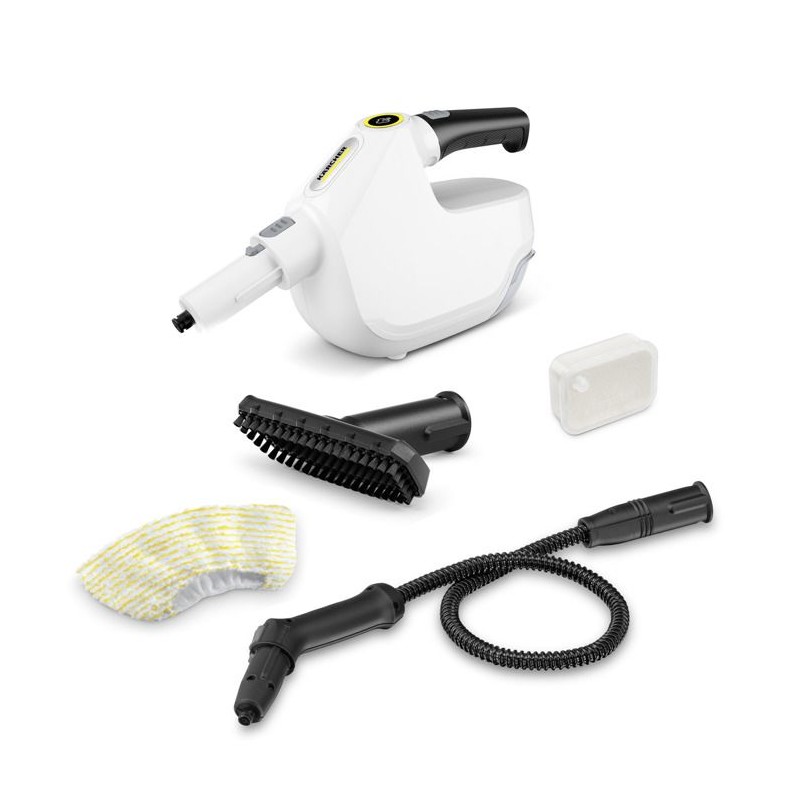 Nettoyeur Vapeur Karcher SC 1 Multi Comfort avec flexible pour endroits difficiles - Pret en 30 sec - 1300 W - Léger et Compact