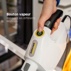 Nettoyeur Vapeur Karcher SC 1 Multi Comfort avec flexible pour endroits difficiles - Pret en 30 sec - 1300 W - Léger et Compact