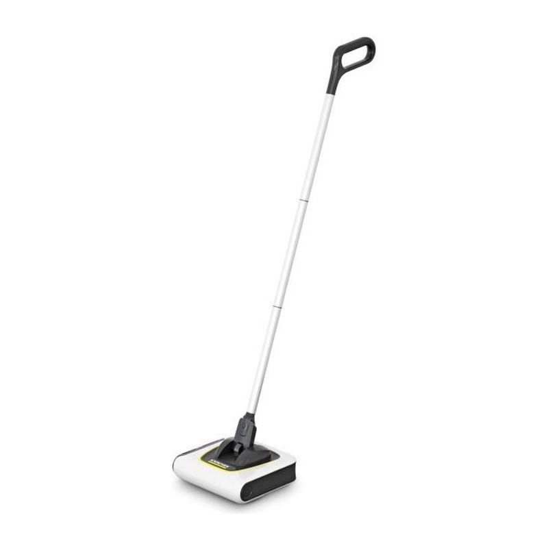KARCHER KB 5 - Balai électrique sans fil - Autonomie 30 min sur sols durs (20min sur tapis) - Compact et léger 1,2 Kg