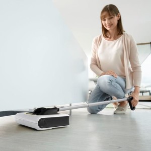 NEW KARCHER KB 5 - Cordless electric broom - 30 min battery life on hard floors (20 min on carpet) - Compact and lightweight 1.2