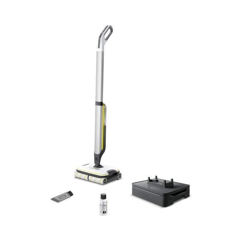 KARCHER FC7 - Nettoyeur de Sols sans fil 2 en 1 - 3 modes de Nettoyage - Auto-Nettoyage Des Rouleaux
