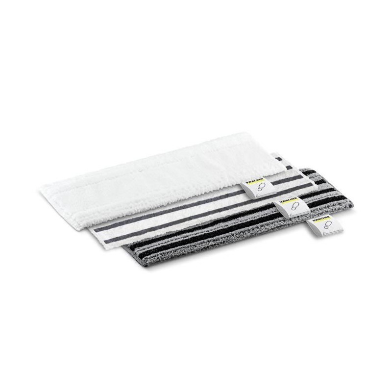 Jeu de 3 serpillieres microfibres pour buse sol Easy Fix (1 souple, 1 abrasive, 1 tres abrasive) - 2.863-341.0
