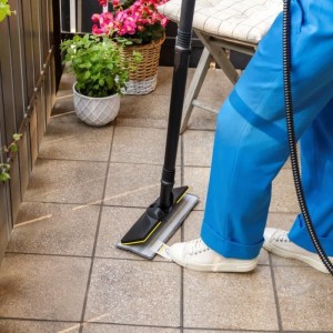 KARCHER – Kit mit 3 Mopps (weich, abrasiv und sehr abrasiv) für Bodendüse – kompatibel mit der Easy Fix Dampfreiniger-Reih