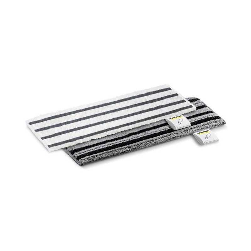 KARCHER - Set mit 2 abrasiven Mikrofasermopps für EasyFix-Bodendüse (1 abrasiver, 1 sehr abrasiver)