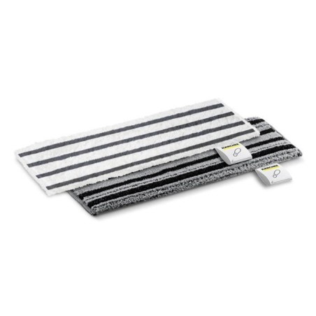 KARCHER - Kit of 2 abrasive microfiber mops for EasyFix floor nozzle (1 abrasive, 1 very abrasive)