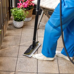 KARCHER - Set mit 2 abrasiven Mikrofasermopps für EasyFix-Bodendüse (1 abrasiver, 1 sehr abrasiver)