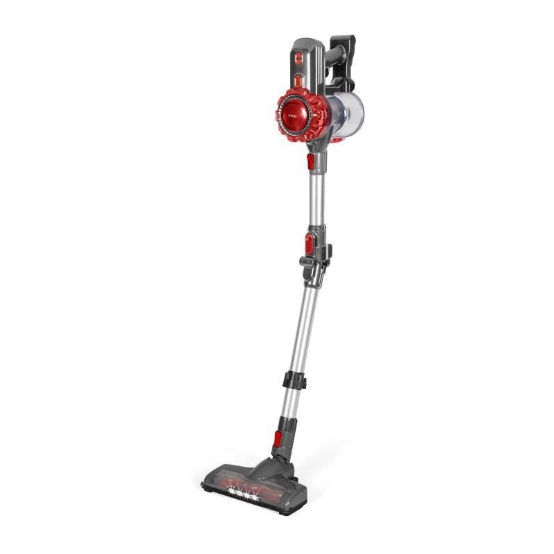Aspirateur Balai sans fil FLEX - LIVOO DOH138 - 150 W - 10 kPa - 76 dB - Cyclonique - 2 vitesses - 0,55 L - Rouge