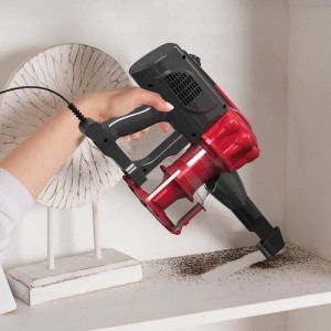 Kabelgebundener Stabstaubsauger - LIVOO DOH142 - 600 W - 12 kPa - 82 dB - Zyklon - 0,55 l - Rot